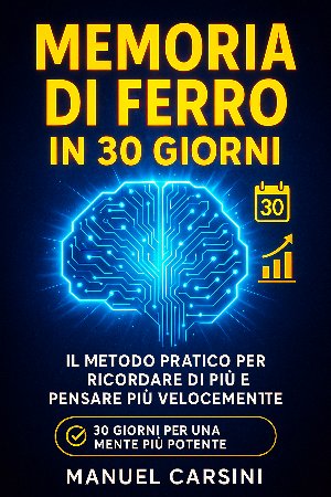 Memoria di Ferro in 30 Giorni: Il Metodo Pratico per Ricordare di Più e Pensare Più Velocemente Memoria di Ferro in 30 Giorni: Il Metodo Pratico per Ricordare di Più e Pensare Più Velocemente